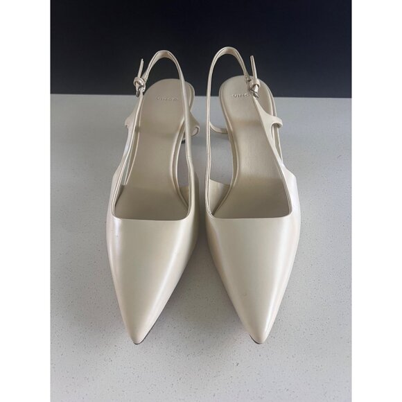 Vince Bianca Pump Cream leather heels size 7 NEW - Picture 3 of 9